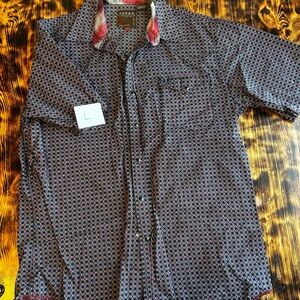 Roper Black and Red Men's Casual Button Down Shirt